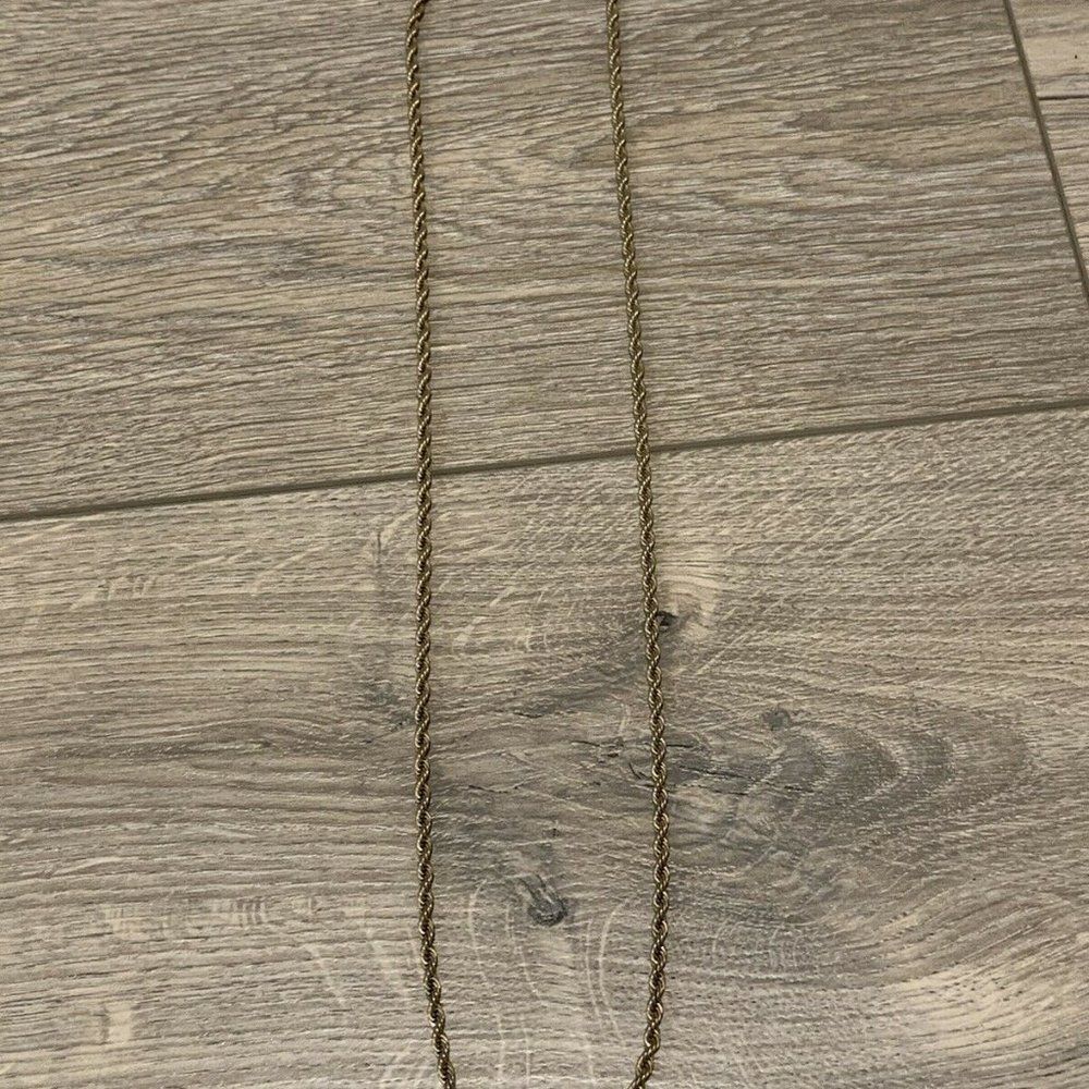 Vintage Napier Gold Tone Twisted Chain Necklace 30" Long